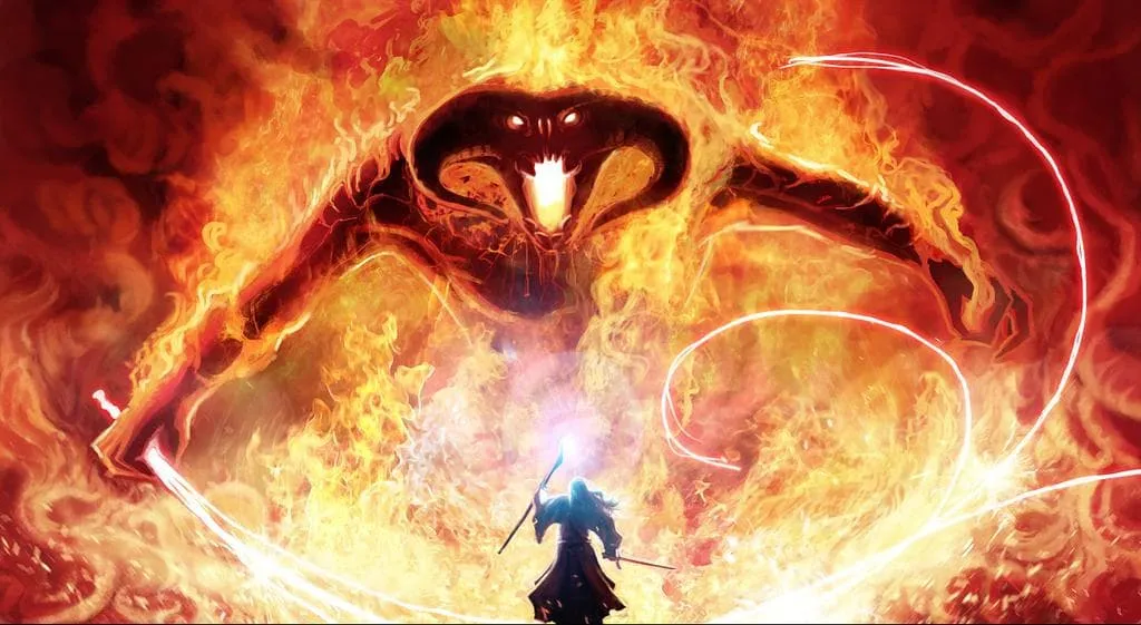 Gandalf contra el Balrog. Como muere Gandalf el Gris
