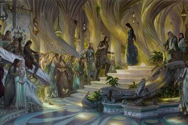 Beren y Luthien. Elrond es semielfo