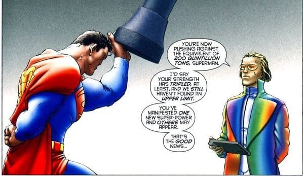 ¿Cuánto peso puede levantar Superman?